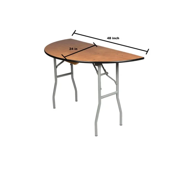 48in Half Moon Table Size