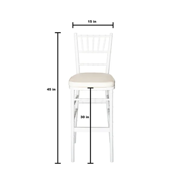 Chiavari White Bar Stool2