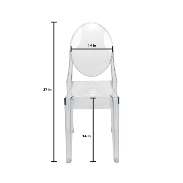 Round Back Clear Ghost Chair2