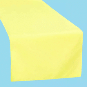 14 by 108 inch polyester table runner yellow
