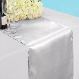 14 by 108 inches satin table runner silver edit 262223717549969