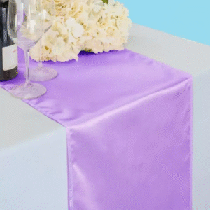14 by 108 inches satin table runner lavander