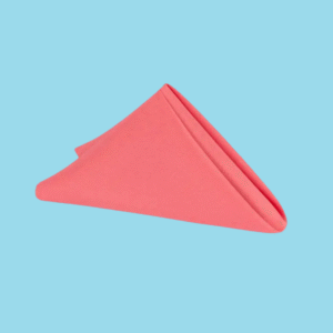 20 by 20 polyester napkins coral (1)