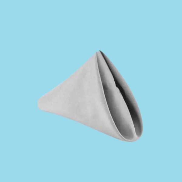 20 by 20 polyester napkins light gray