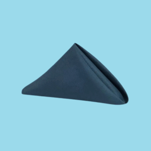 20 by 20 polyester napkins navy blue