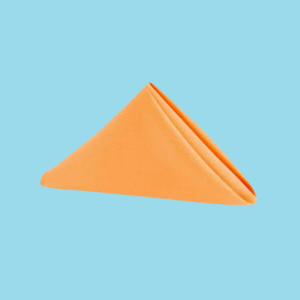 20 by 20 polyester napkins orange