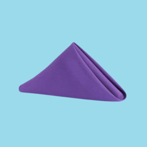 20 by 20 polyester napkins purple