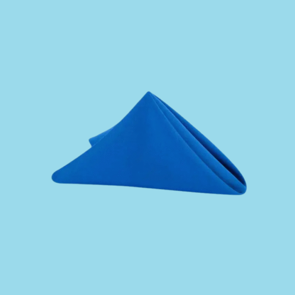 20 by 20 polyester napkins royal blue