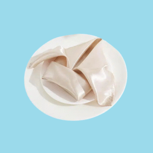 20 by 20 satin napkins beige