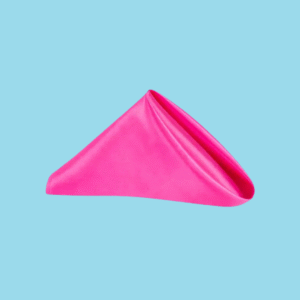 20 by 20 satin napkins fuchsia
