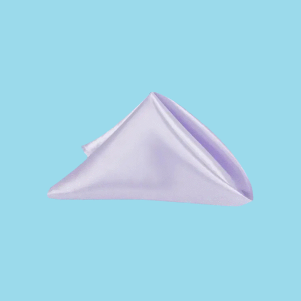 20 by 20 satin napkins lavender