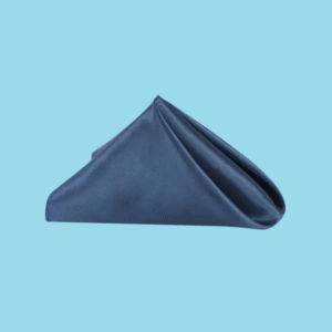 20 by 20 satin napkins navy blue