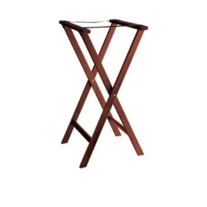 32in folding wood tray stand
