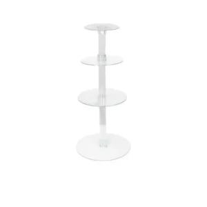4 tier clear cupcake holder