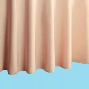 60 by 78 inches rectangular polyester tablecloth cantaloupe