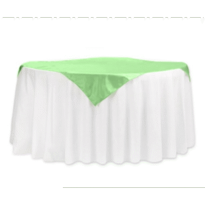 60in Square Hemlock Polyester Tablecloth for event setup – perfect for party event equipment rentals and delivery in Los Angeles