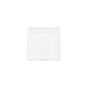 8.5in bright white square dessert salad plate 5set