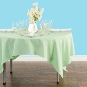 90 inch round polyester tablecloth hemlock