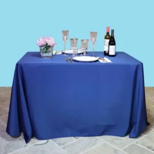 90x108in Rectangular Polyester Tablecloth