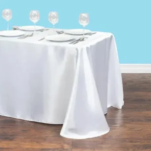 90x108in Rectangular Satin Tablecloth
