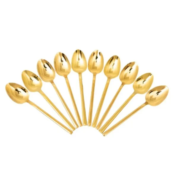 Gold teaspoon 10 set