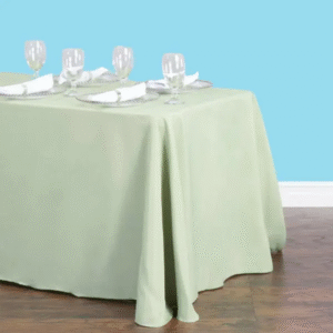 Inches rectangular polyester tablecloth reseda