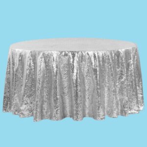 Product sequin tablecloth silver