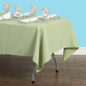 Rectangular polyester tablecloth reseda 1