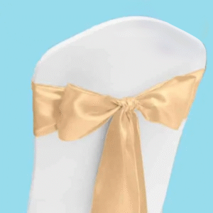 Satin chair sash cantaloupe