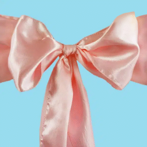 Satin chair sash dusty rose