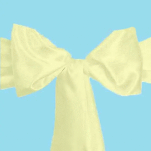 Satin chair sash tea green