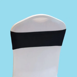 Spandex chair sash black