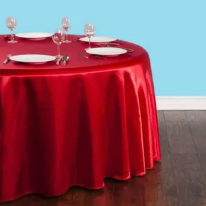 120in Round Satin Tablecloth