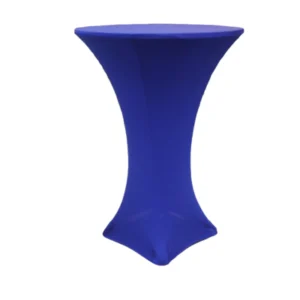 24in royal blue round spandex table cover