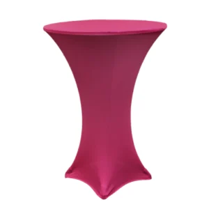 30in fuchsia round spandex table cover