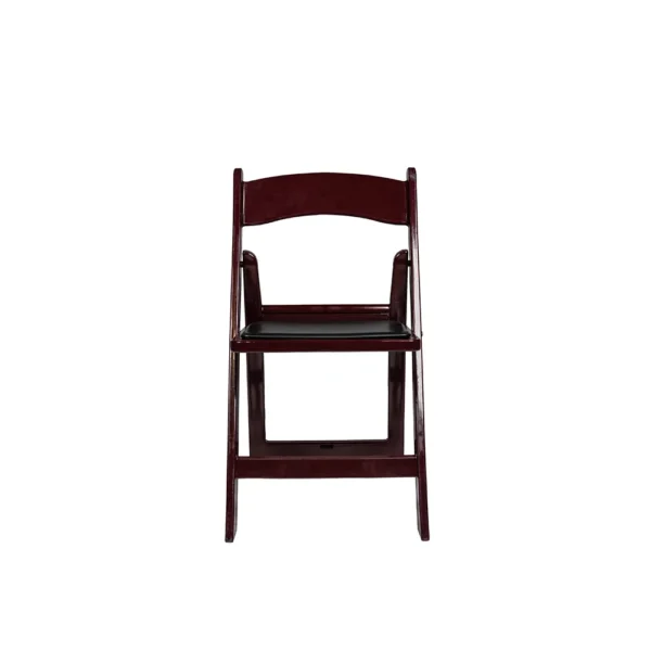 Mahogany resin chair with padding main