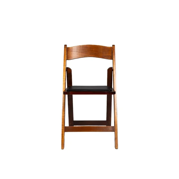 Fruitwood folding chair with padding