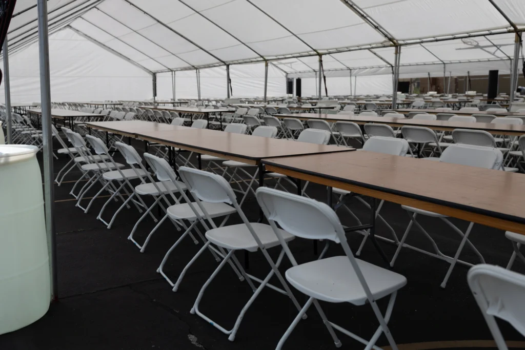 03.16.24 setup marathon tent, table, chair (20)