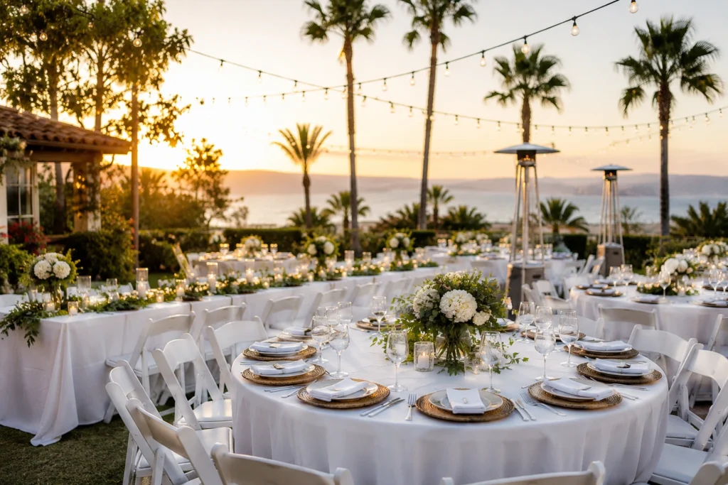 Party table and chairs