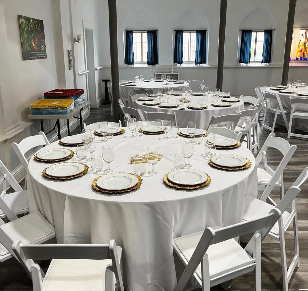 Elegant White Themed Party Setup