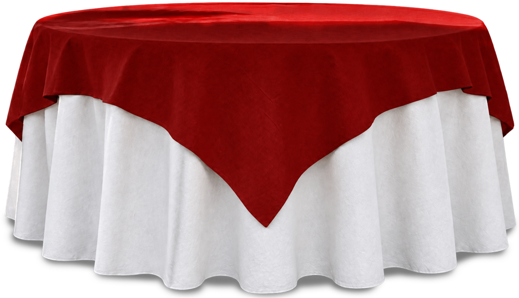 Table Burgundy Polyester Shaded V6