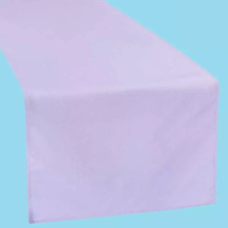 14 by 108 inch polyester table runner lavender