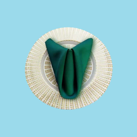 20 by 20 polyester napkins hunter green