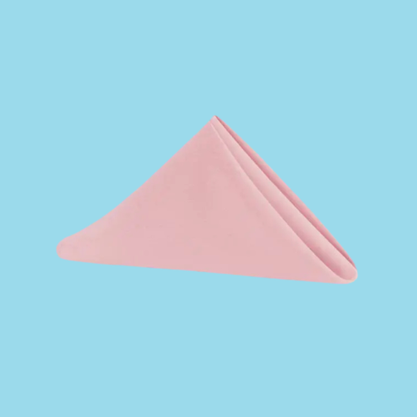 20 by 20 polyester napkins dusty rose