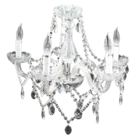 5 arms lighting crystal chandelier