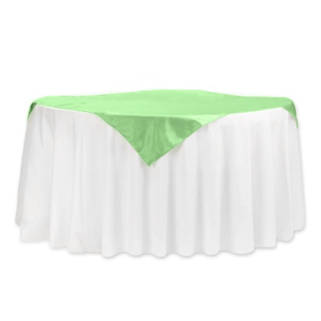 60in Square Hemlock Polyester Tablecloth for event setup – perfect for party event equipment rentals and delivery in Los Angeles