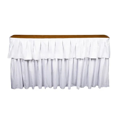 6ft Bar With Skirt White