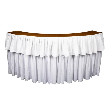 7ft Serpentine Bar With White Skirt