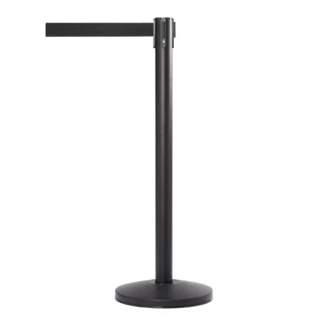 Black Stanchion With Belt