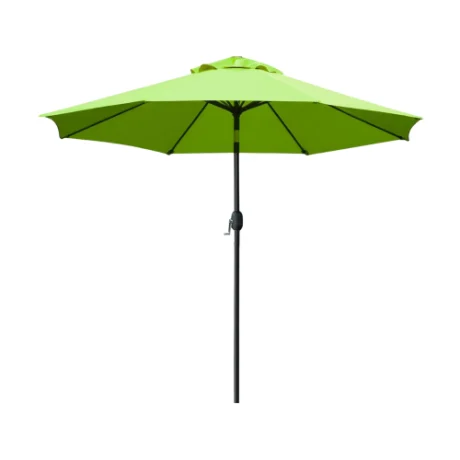 Green patio umbrella rental for outdoor events and party setups in Los Angeles.